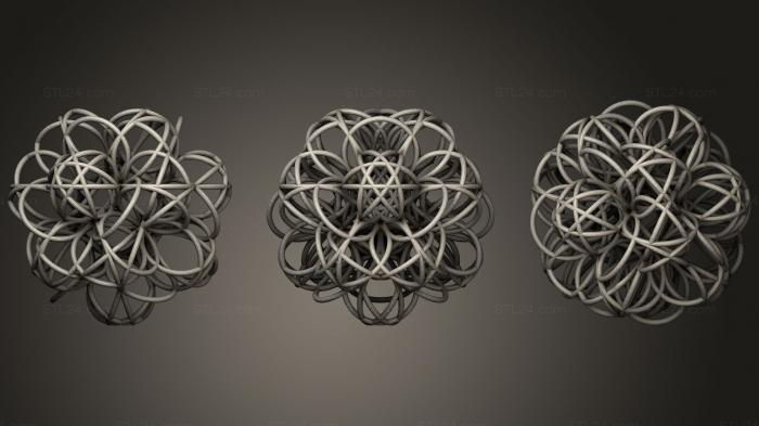 Geometric shapes (Tetrahedron Higgs, SHPGM_0815) 3D models for cnc